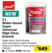 Plascon Water Based Super Universal High Gloss Enamel-5L
