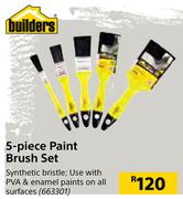 Builders 5 Piece Paint Brush Set