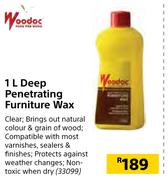 Woodoc Deep Penetrating Furniture Wax-1L
