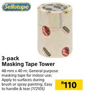 Sellotape 3 Pack Masking Tape Tower