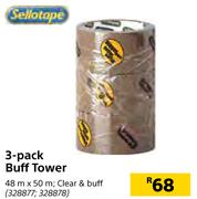 Sellotape 3 Pack Buff Tower