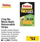Pattex No More Nails Removable Strips-2Kg