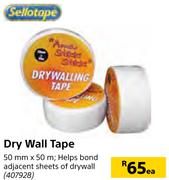 Sellotape Dry Wall Tape-50mm x 50m Each
