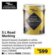 Fired Earth Road Marking Yellow-5L