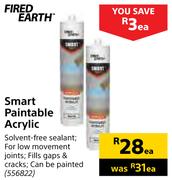 Fired earth Smart Paintable Acrylic-Each