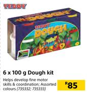 Teddy 6 x 100g Dough Kit