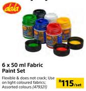   Dala Fabric Paint Set-6 x 50ml Per Set