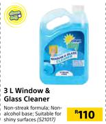 Clean Day Window & Glass Cleaner-3Ltr