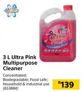 Ultra Pink Multipurpose Cleaner-3Ltr