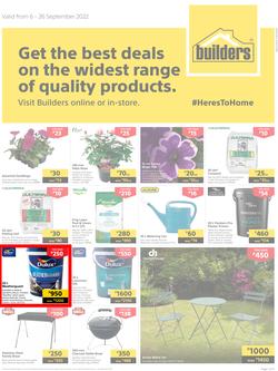 Builders Botswana : Get The Best Deals On The Widest Range Of Quality Products (06 September - 26 September 2022), page 1