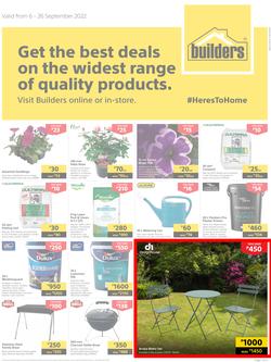 Builders Botswana : Get The Best Deals On The Widest Range Of Quality Products (06 September - 26 September 2022), page 1