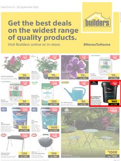 Builders Botswana : Get The Best Deals On The Widest Range Of Quality Products (06 September - 26 September 2022), page 1