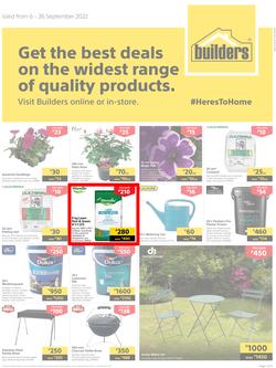 Builders Botswana : Get The Best Deals On The Widest Range Of Quality Products (06 September - 26 September 2022), page 1