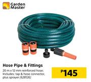 Garden Master Hose Pipe & Fittings 20m x 12mm
