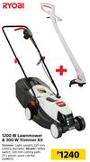 Ryobi 1200W Lawnmower & 300W Trimmer Kit