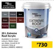 Fired Earth Extreme Roof Acrylic-20L