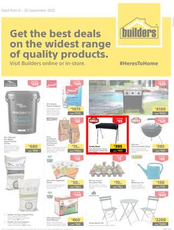 Builders Lusaka & Makeni : Get The Best Deals On The Widest Range Of Quality Products (06 September - 26 September 2022), page 1
