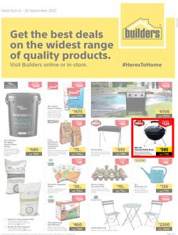 Builders Lusaka & Makeni : Get The Best Deals On The Widest Range Of Quality Products (06 September - 26 September 2022), page 1