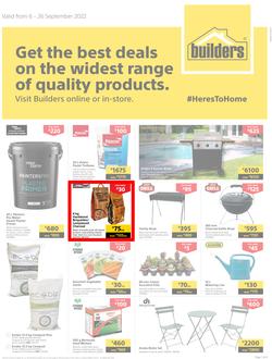 Builders Lusaka & Makeni : Get The Best Deals On The Widest Range Of Quality Products (06 September - 26 September 2022), page 1