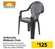 Gold Sun Anthracite Midback Chair