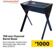 Megamaster 700 mm Charcoal Barrel Braai