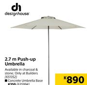 Designhouse 2.7 m Push-Up Umbrella
