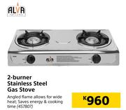 Alva 2-Burner Stainless Steel Gas Stove