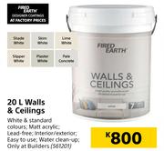 Fired Earth Walls Ceilings-20L