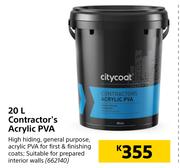 Citycoat Contractor's Acrylic PVA-20L