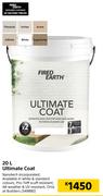 Fired Earth Ultimate Coat-20L