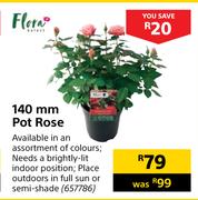 Flora 140mm Pot Rose