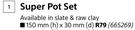Garden Master Super Pot Set 150mm (h) x 30mm (d)