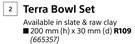Garden Master Terra Bowl Set 200mm (h) x 30mm (d)