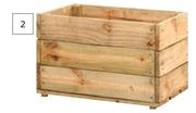 Wooden Planter Medium Box 390mm (h) x 400mm (d) x 580mm (w)