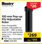 Hunter 100mm Pop Up PGJ Adjustable Rotor