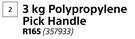 Lasher 3Kg Polypropylene Pick Handle