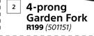 Builders 4 Prong Garden Fork