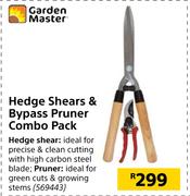 Garden Master Hedge Shears & Bypass Pruner Combo Pack