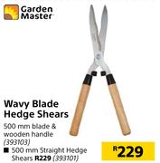 Garden Master Wavy Blade Hedge Shears 500mm Straight Hedge Shears