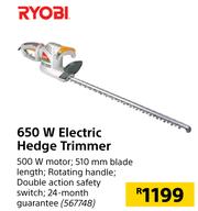 Ryobi 650w hedge trimmer online