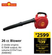 Wolf Garden 26cc Blower