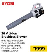 Ryobi 36V Li-Ion Brushless Blower
