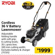 Ryobi Cordless 36V Battery Lawnmower