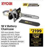 Ryobi 18V Battery Chainsaw