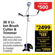 Ryobi 36V Li-Ion Brush Cutter & Trimmer