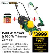 Trimtech 1500W Mower & 650W Trimmer Combo