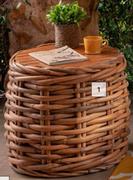 DH Jungle Weave End Table Natural-600mm x 600mm x 500mm