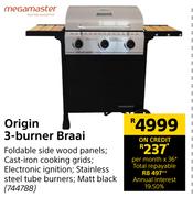 Megamaster Origin 3 Burner Braai