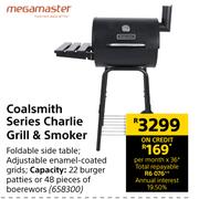 Megamaster Coalsmith Series Charlie Grill & Smoker