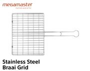 Megamaster Stainless Steel Braai Grid-430mm x 330mm